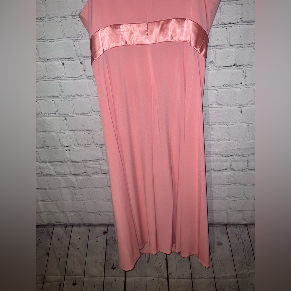 david’s bridal pink sleeveless bridesmaid dress size M - Picture 11 of 11